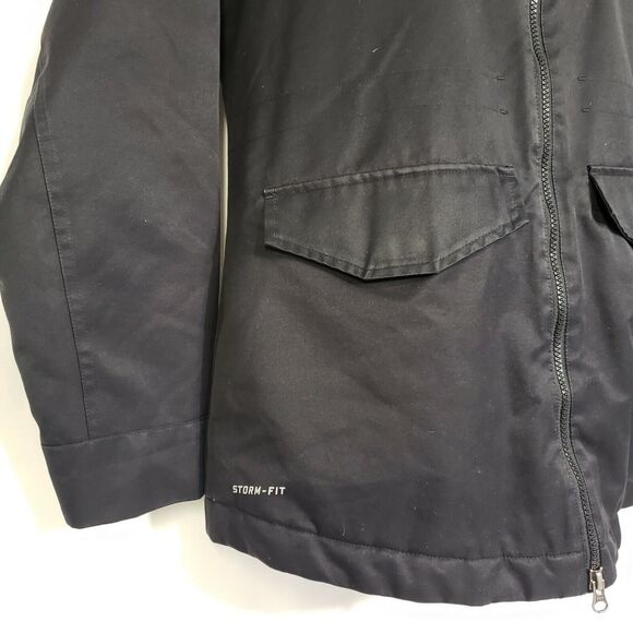 Nike Women Engineered for world class athletes Jacket Medium Black Hooded Pocket - Picture 4 of 12